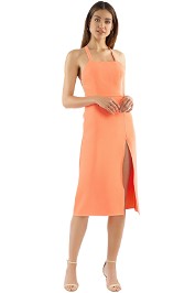 Yeojin Bae - Lilian Dress - Neon Orange - Front