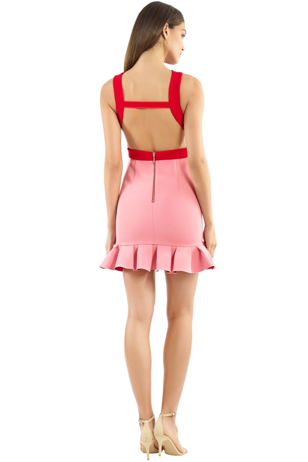 Yeojin Bae - Tilly Dress - Red Pink - Back