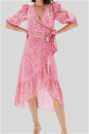 Mink Pink Zaynab Wrap Midi Skirt Set in Multi Print