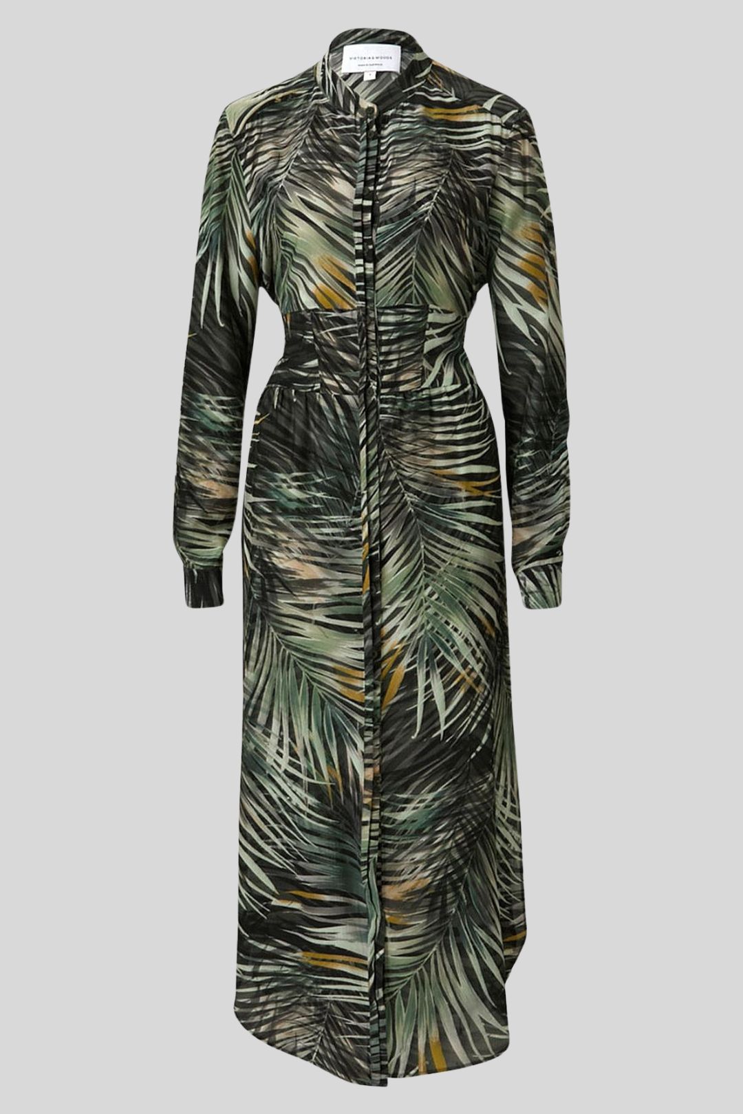 Zephyr Dress Palm Print