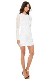 knee length dresses for ladies Zimmermann White Lace Dress – The Curatorial Dept main image 1
