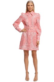 Zimmermann - Heathers Bandana Shirt Dress - Pink - Front