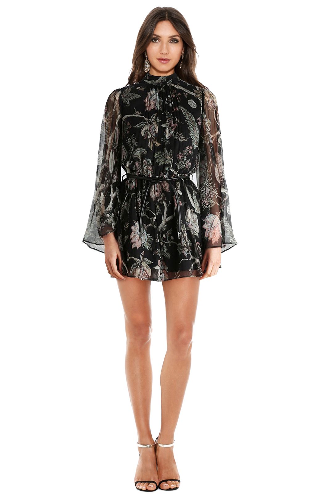 Flare sleeve playsuit shop