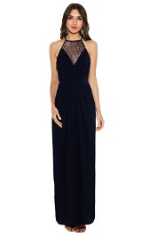 Zimmermann - Long Blue Dress - Navy - Front