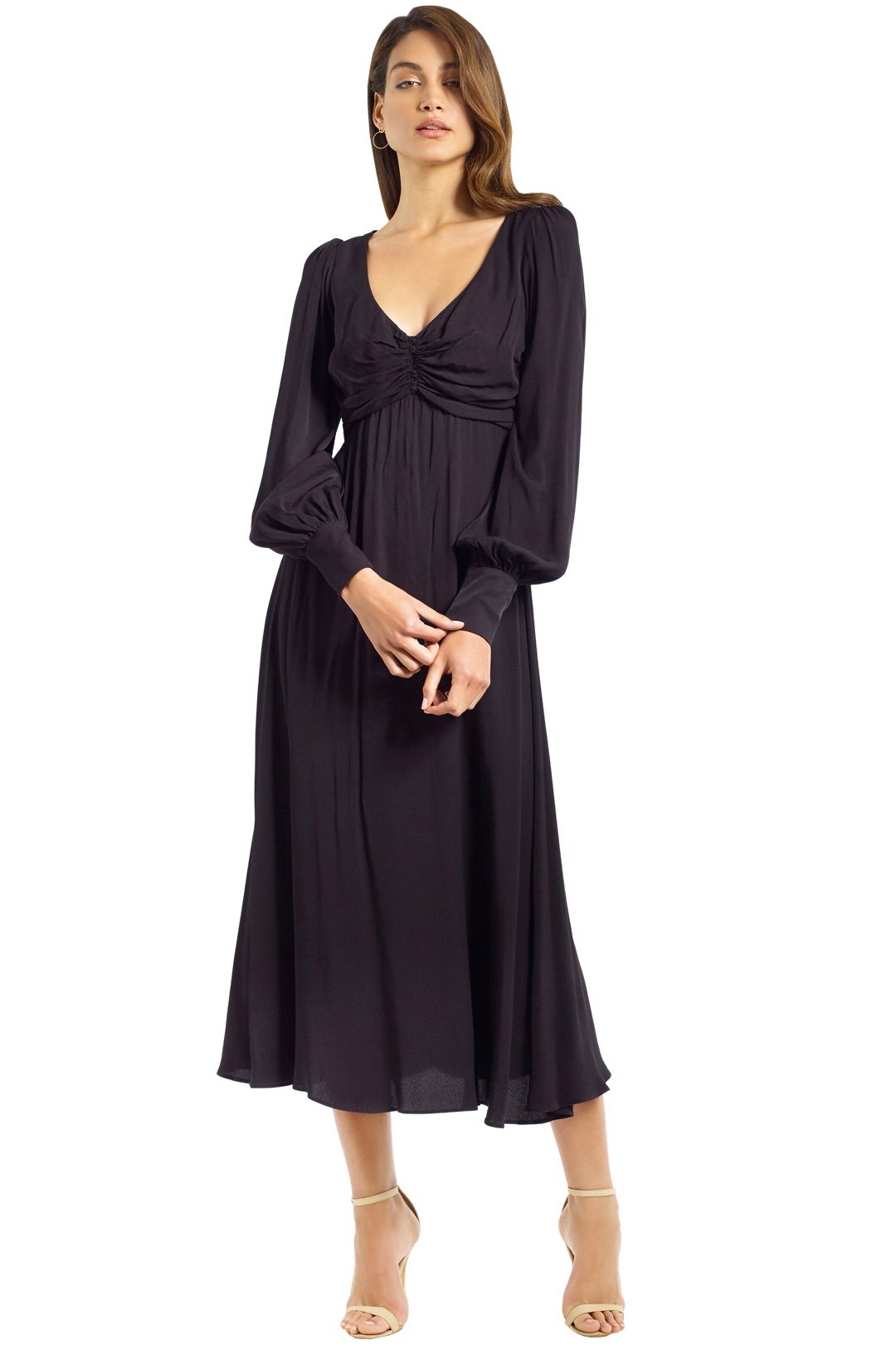 Zimmermann - Rouche Dress - Black - Front