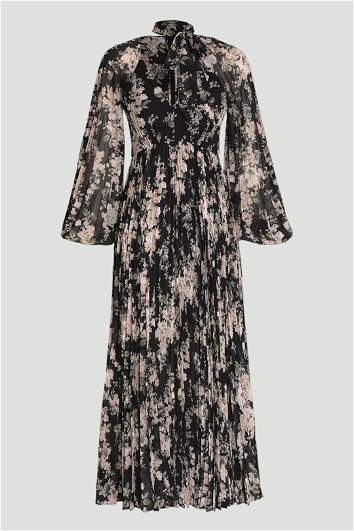 knee length dresses for ladies sunray pleat midi dress main image 0