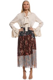 Zimmermann - Unbridled Pleated Skirt - Front