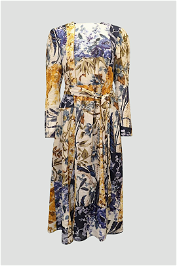 Zimmermann Aliane Floral Midi Flared Dress
