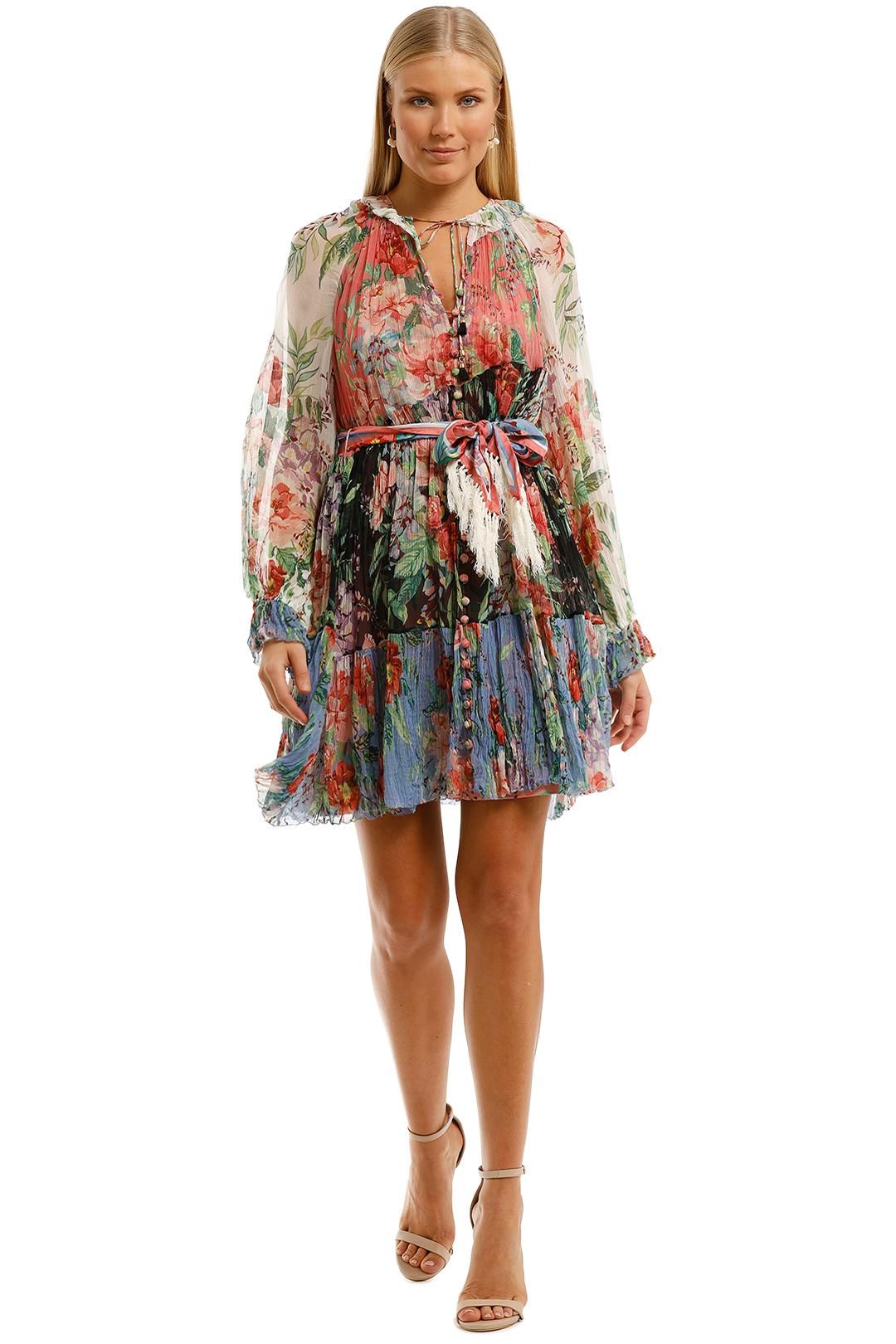 Bellitude Spliced Short Dress by Zimmermann for Hire | GlamCorner