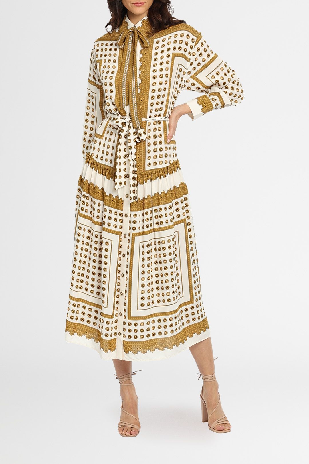 Hire Dot Scarf Midi Dress Zimmermann GlamCorner