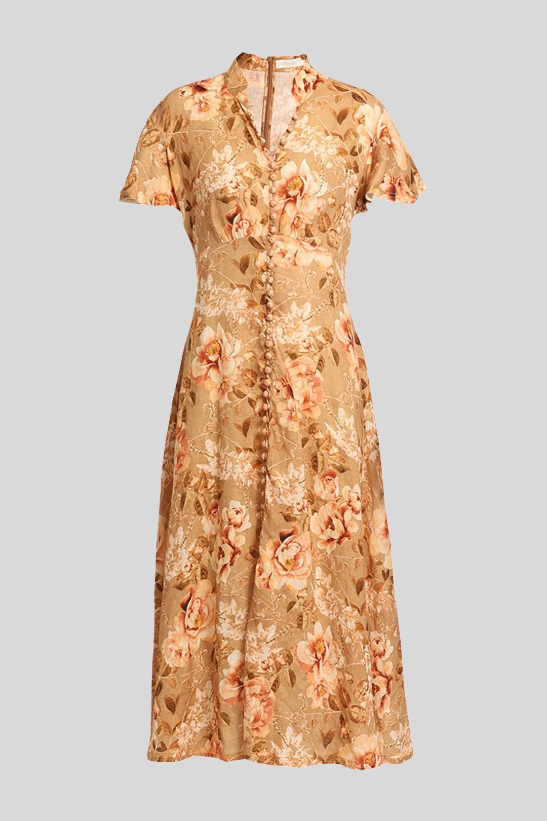 Zimmermann - Floral Linen Midi Dress