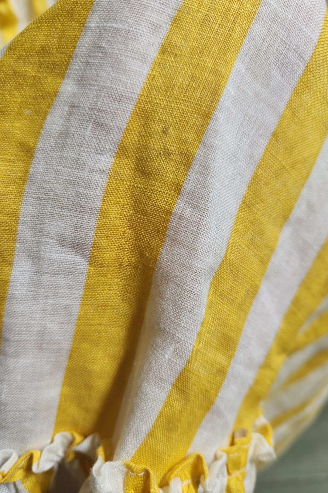 Buy Lumino Striped Floating Dress Yellow Zimmermann GlamCorner