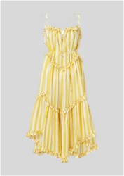 Zimmermann - Lumino Striped Floating Dress - Yellow