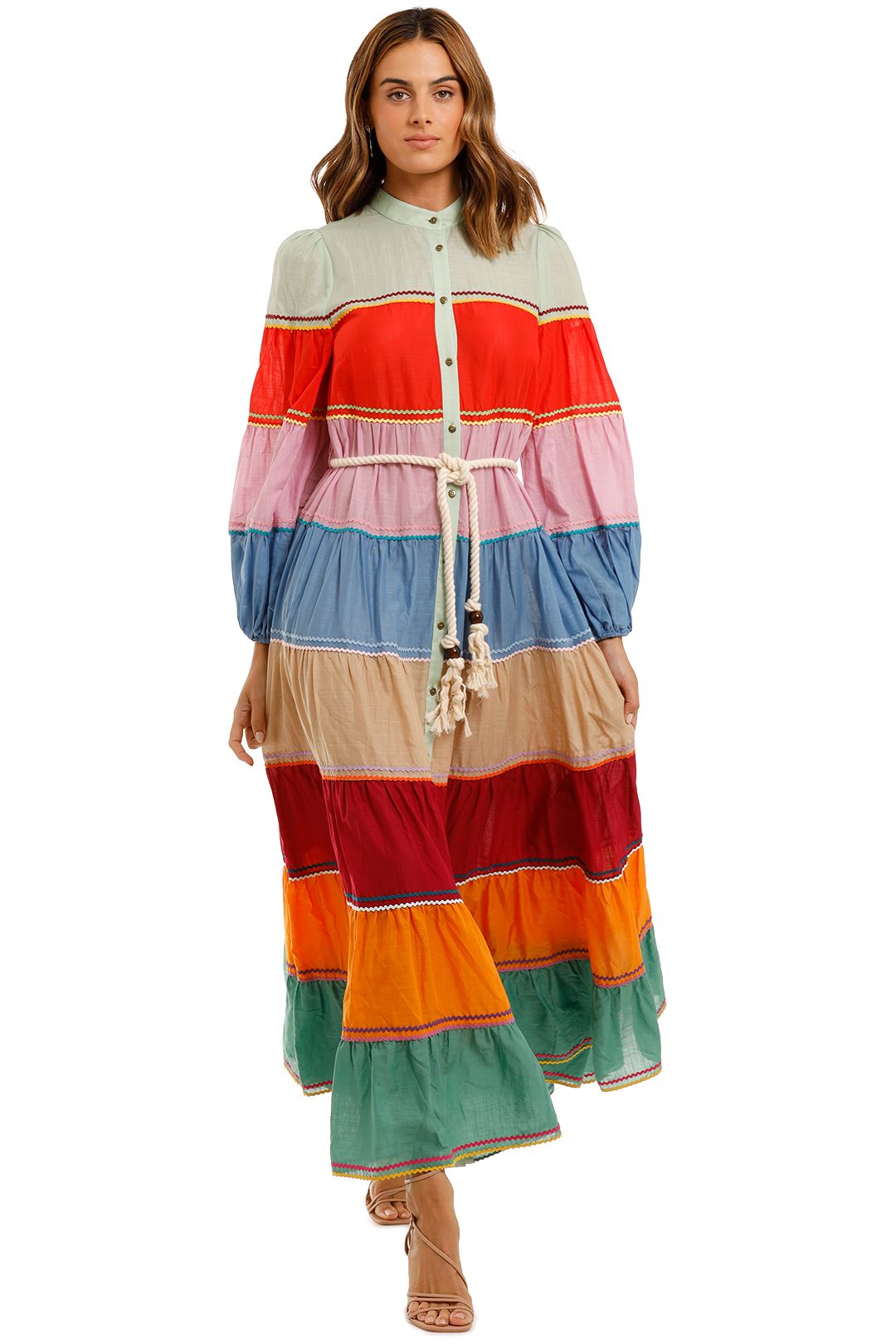 Zimmermann Riders Striped Cotton Voile Dress