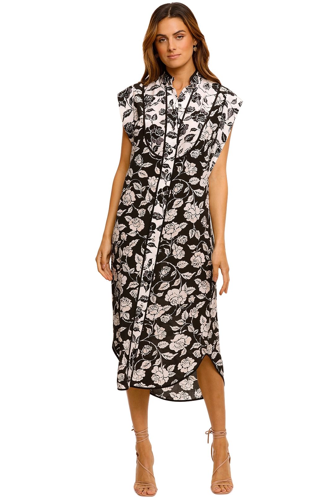 Zimmermann Silk Piped Dress Relaxed Fit