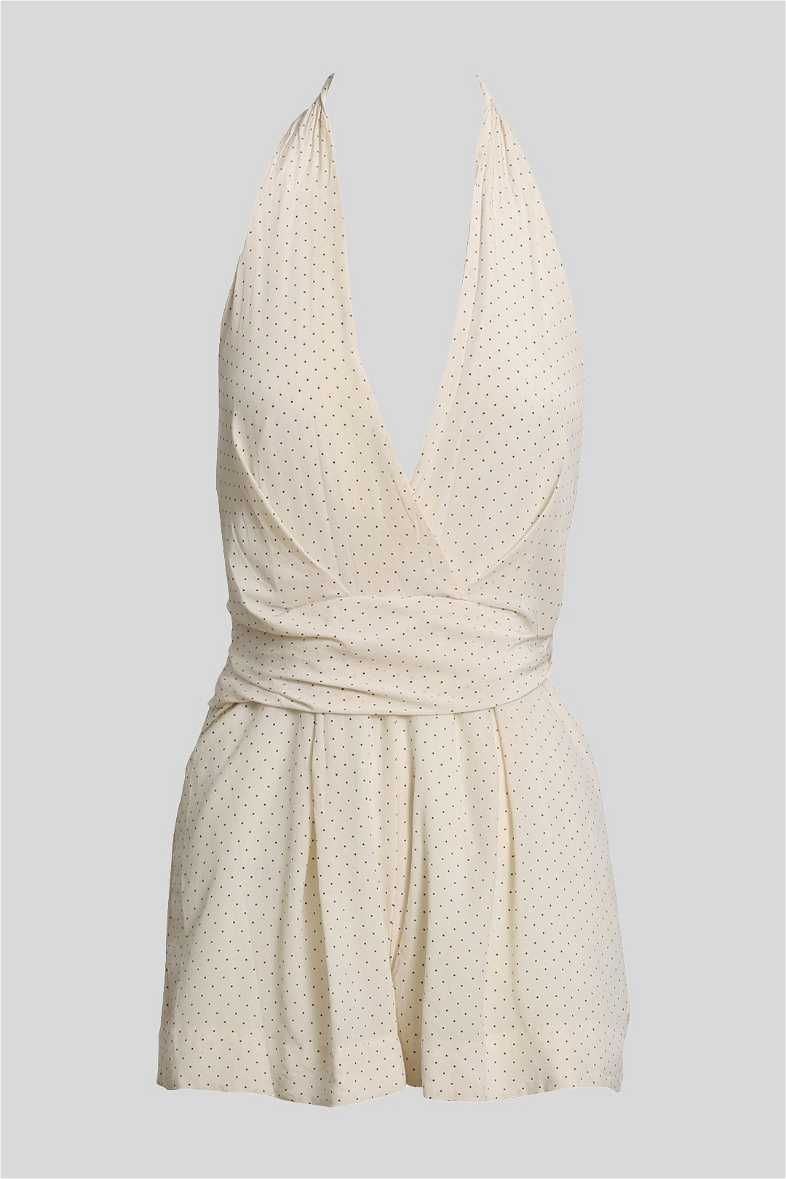 Buy Silk Polka Dot Playsuit Zimmermann GlamCorner