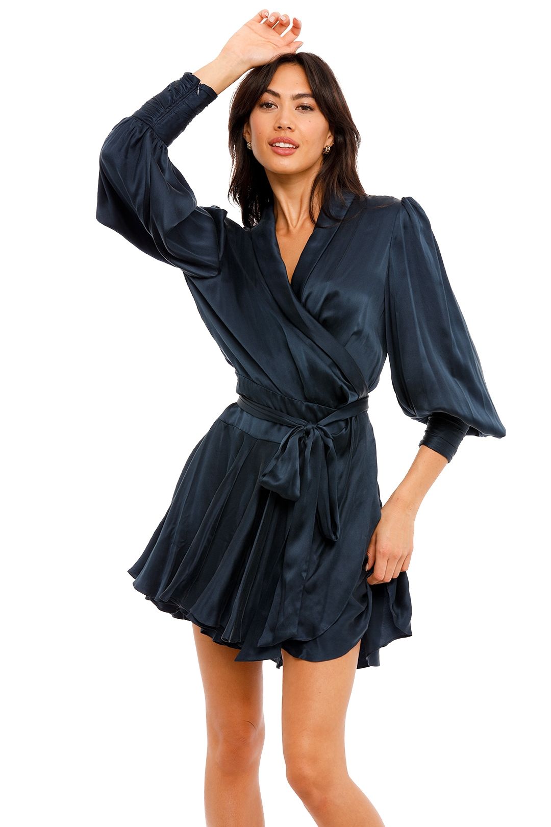 Zimmermann black wrap dress outlet