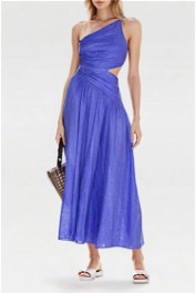 Zimmermann - Tropicana Asymmetric Dress - Blue