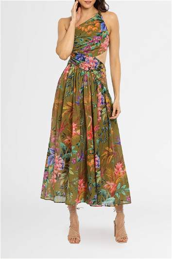 Hire Tropicana Asymmetric Dress | Zimmermann | GlamCorner