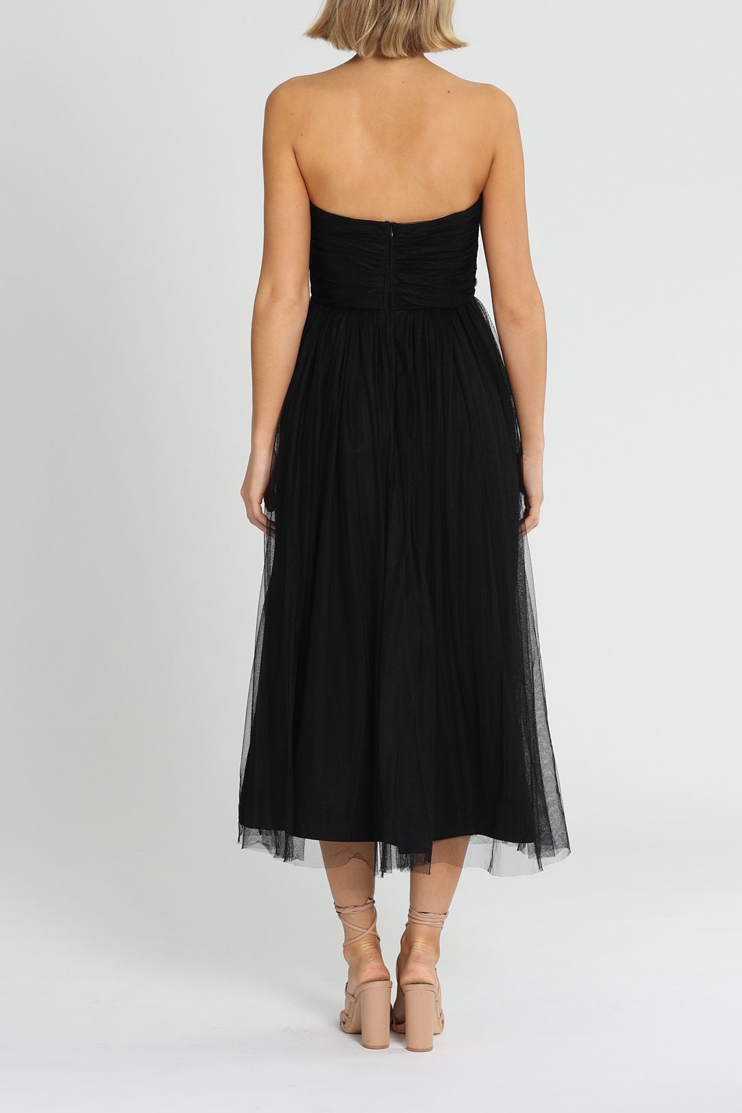 Hire Tulle Strapless Midi Dress | Zimmermann | GlamCorner