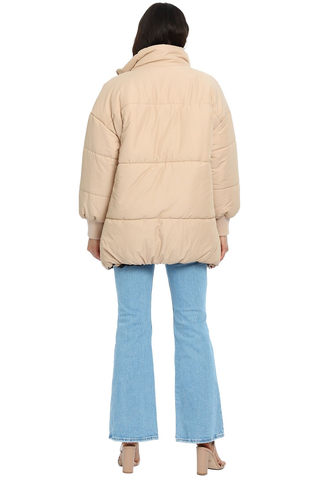 Zoe Oversized Puffer Jacket Beige